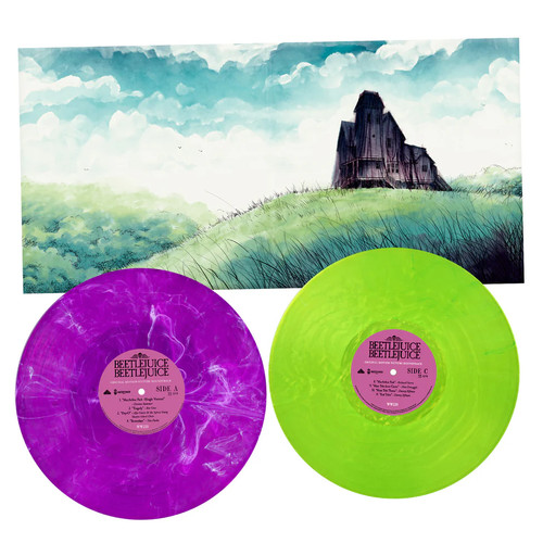 Beetlejuice Beetlejuice Original Motion Picture Soundtrack 2LP (Purple/White Smoke & Fluorescent Green Vinyl) 4