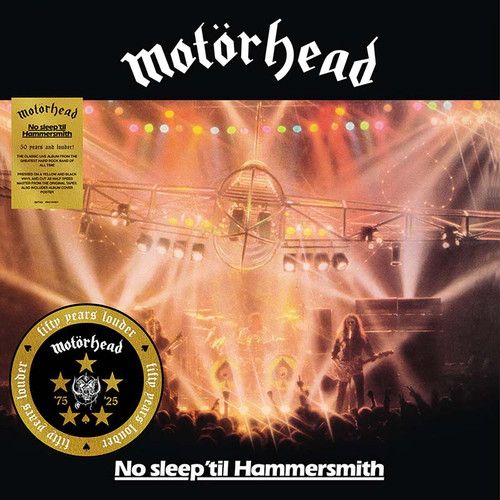 Motorhead No sleep 'til Hammersmith Half-Speed Mastered LP (Yellow & Black Vinyl) 2