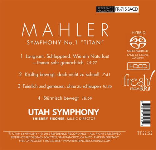 Mahler Symphony No. 1 "Titan" Hybrid Multi-Channel & Stereo SACD 2