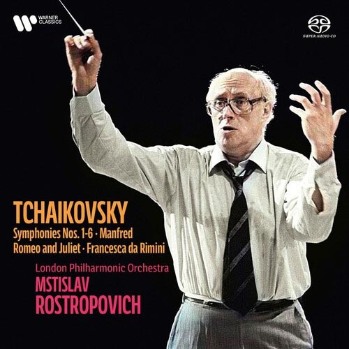 Mstislav Rostropovich Tchaikovsky Symphonies Nos. 1-6 Hybrid Stereo 6SACD Box Set 1