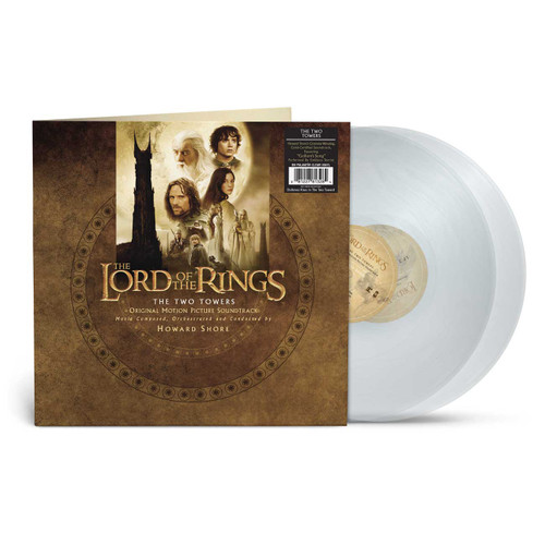 Howard Shore The Lord of the Rings: The Two Towers Soundtrack Indie Exclusive 2LP (Palantir Clear Vinyl) 1