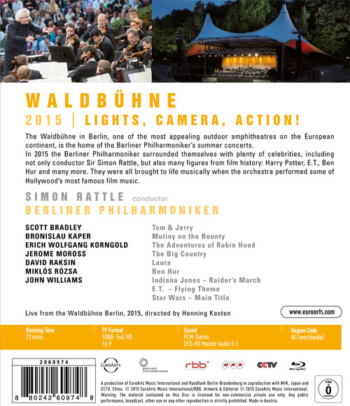 Simon Rattle Waldbuhne 2015: Lights, Camera, Action! Blu-Ray Disc 2
