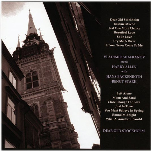 Vladimir Shafranov & Harry Allen Dear Old Stockholm 180g 2LP 1