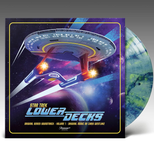 Chris Westlake Star Trek Lower Decks (Original Series Soundtrack - Volume 1) 2LP (Blue & Yellow Swirling Galaxy Vinyl) 2