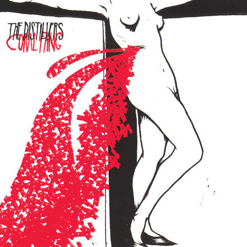 The Distillers Coral Fang LP (Red with Black Splatter Vinyl) 2