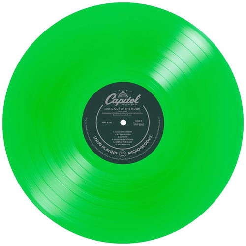 Les Baxter, Harry Revel & Dr. Samuel Hoffman Music Out of the Moon & Music for Peace of Mind LP (Mono) (Green Vinyl) 3