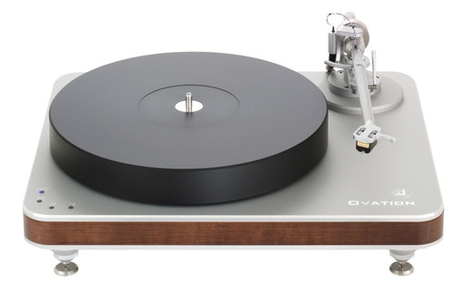 Clearaudio Ovation Turntable With Tracer Tonearm (Silver/Wood Finish) Open Box 1