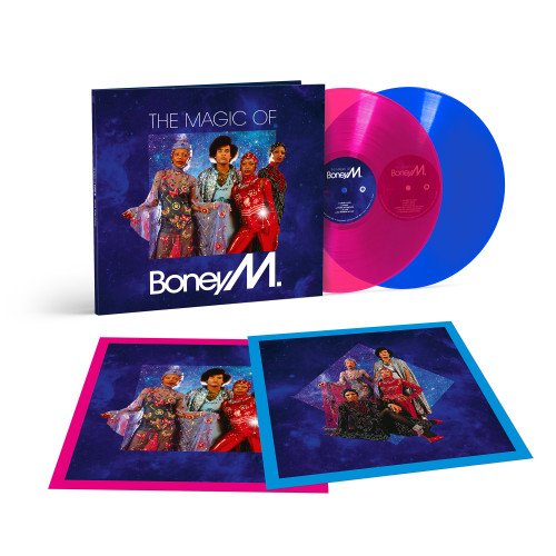 Boney M. The Magic of Boney M. 2LP (Translucent Magenta & Translucent Blue Vinyl) Scratch & Dent 3