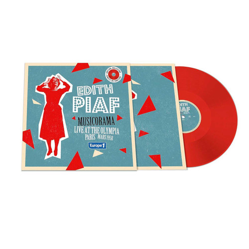 Edith Piaf Musicorama: Live at the Olympia Paris, Mars 1958 45rpm LP (Red Vinyl) 1