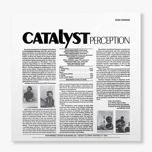 Catalyst Perception (Jazz Dispensary Top Shelf Series) 180g LP 3