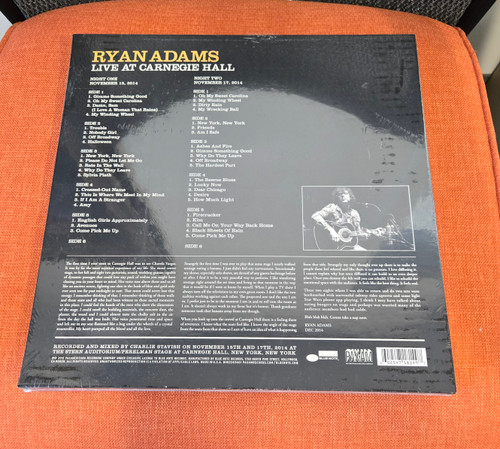 Ryan Adams Live at Carnegie Hall 180g 6LP Box Set 1st Pressing Yellow Label 2