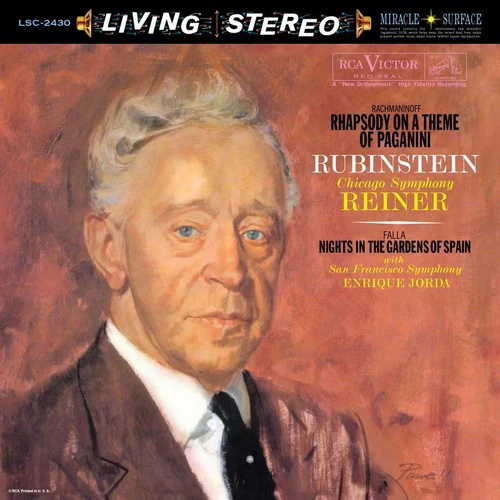 Arthur Rubinstein Fritz Reiner Rachmaninoff Rhapsody on a Theme of Paganini 180g 45rpm 2LP 1