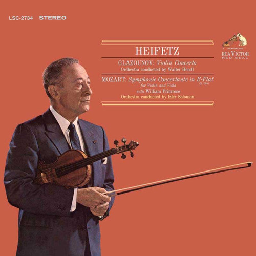 Jascha Heifetz Glazounov: Violin Concerto / Mozart: Symphonie Concertante in E-Flat 180g 45rpm 2LP 1