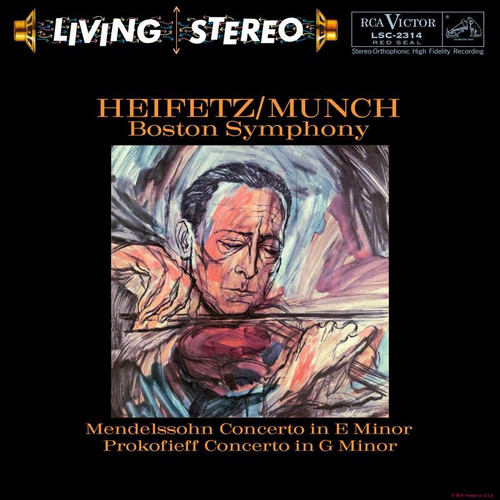 Jascha Heiftez Charles Munch Mendelssohn Concerto in E Minor & Prokofieff Concerto in G Minor 180g 45rpm 2LP 1