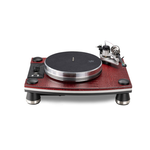 VPI Dragon Turntable & 10" 3D Gimbal Tonearm (Red Leather) Open Box 2