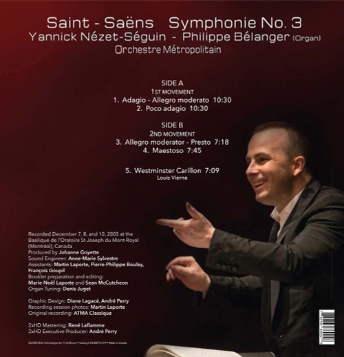 Yannick Nezet-Seguin Saint-Saens Symphonie No. 3 180g LP 2