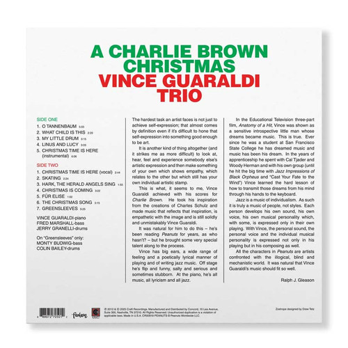 Vince Guaraldi Trio A Charlie Brown Christmas (60th Anniversary) LP (Zoetrope Picture Disc) 3
