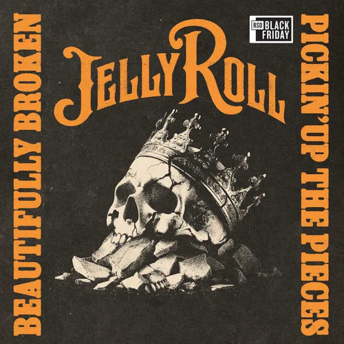 Jelly Roll Beautifully Broken (Pickin' Up the Pieces) RSD Exclusive LP (Tequila Sunrise Vinyl) 1