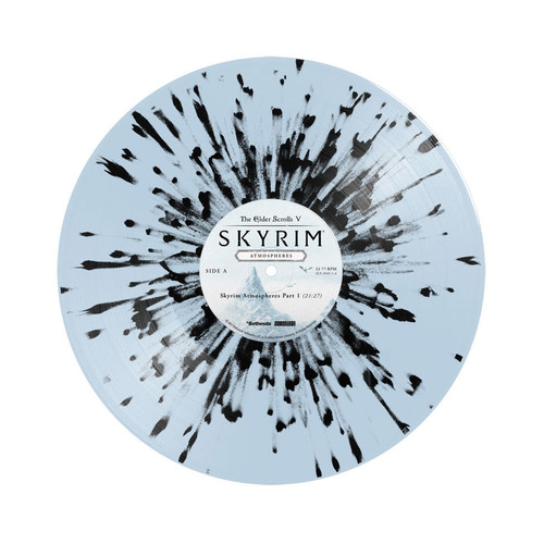 The Elder Scrolls V: Skyrim - Atmospheres LP (Blue with Black Splatter Vinyl) 4