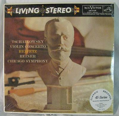 Jascha Heifetz & Fritz Reiner/Tschaikowsky Violin Concerto Classic Records 180g 45rpm 3LP 1