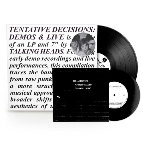 Talking Heads Tentative Decisions: Demos & Live LP & 45rpm 7" Vinyl Single 1