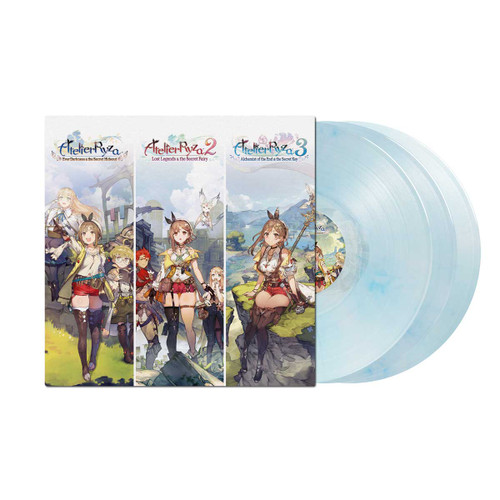 Atelier Ryza Original Soundtrack Trilogy 3LP Box Set (Clear with Sky Blue Marbled Vinyl) 3