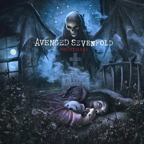 Avenged Sevenfold Nightmare Indie Exclusive 2LP (Maroon & Black Splatter Vinyl) 2