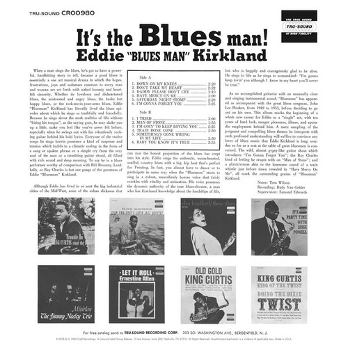 Eddie Kirkland It's the Blues Man! (Bluesville Acoustic Sounds Series) 180g LP 3