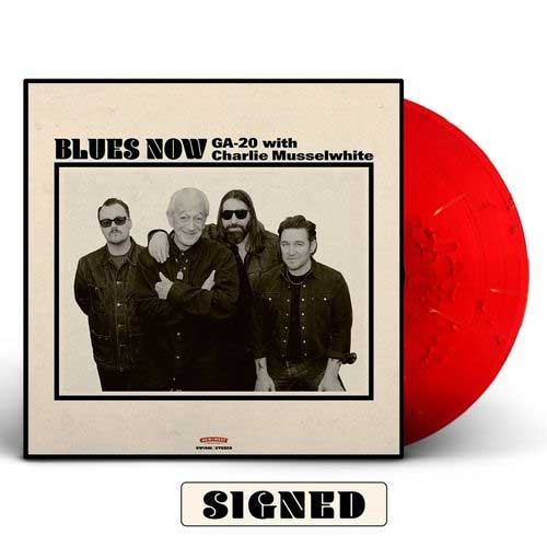 GA-20 with Charlie Musselwhite BLUES NOW Indie Exclusive LP (Red Splatter Vinyl) (Autographed Photo) 1