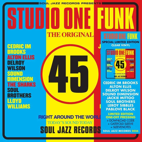 Soul Jazz Records Presents: Studio One Funk 2LP (Clear Vinyl)