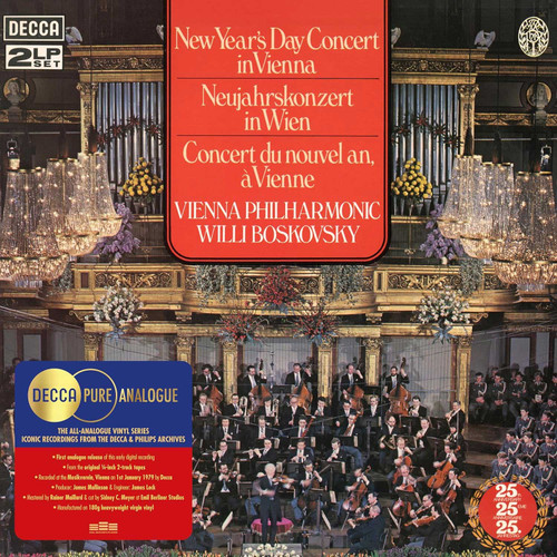 Willi Boskovsky & Vienna Philharmonic New Year's Day Concert in Vienna (Decca Pure Analogue Series) Numbered 180g 2LP 1