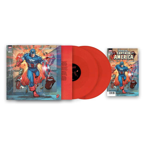 The Rolling Stones Foreign Tongues + Marvel Comic Book (Captain America Variant) 2LP (Red Vinyl) 1