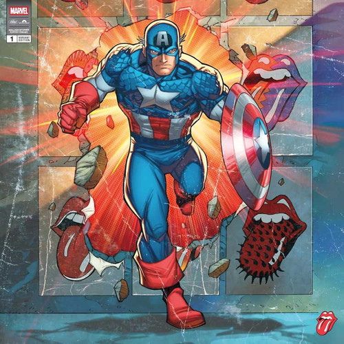 The Rolling Stones Foreign Tongues + Marvel Comic Book (Captain America Variant) 2LP (Red Vinyl) 2