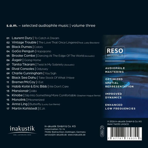 s.a.m. - selected audiophile music, volume three Import UHQCD