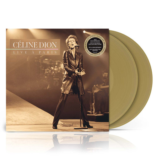 Celine Dion Live a Paris 2LP (Golden Tan Vinyl) 2
