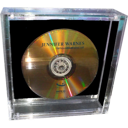 Jennifer Warnes Famous Blue Raincoat Numbered Limited Edition Crystal Disc CD 1