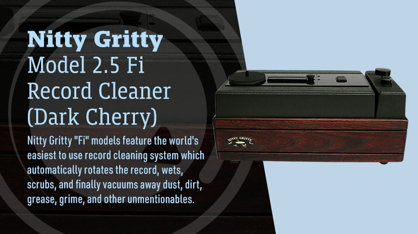 Nitty Gritty Model 2.5 FI: Record Cleaner (Dark Cherry) World's Easiest to Use!