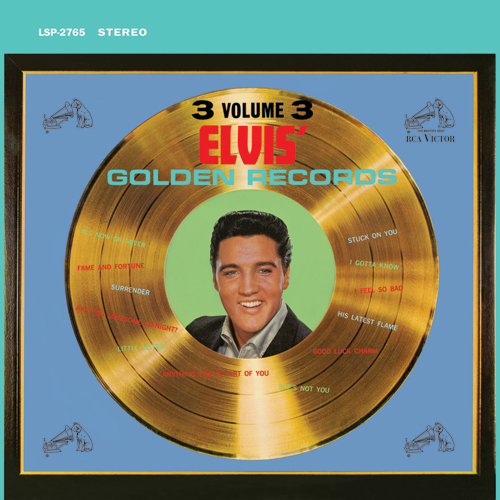 Elvis Presley Golden Records Vol.3 UK盤LP Elvis Presley Elvis' Golden Records Volume 3 Numbered