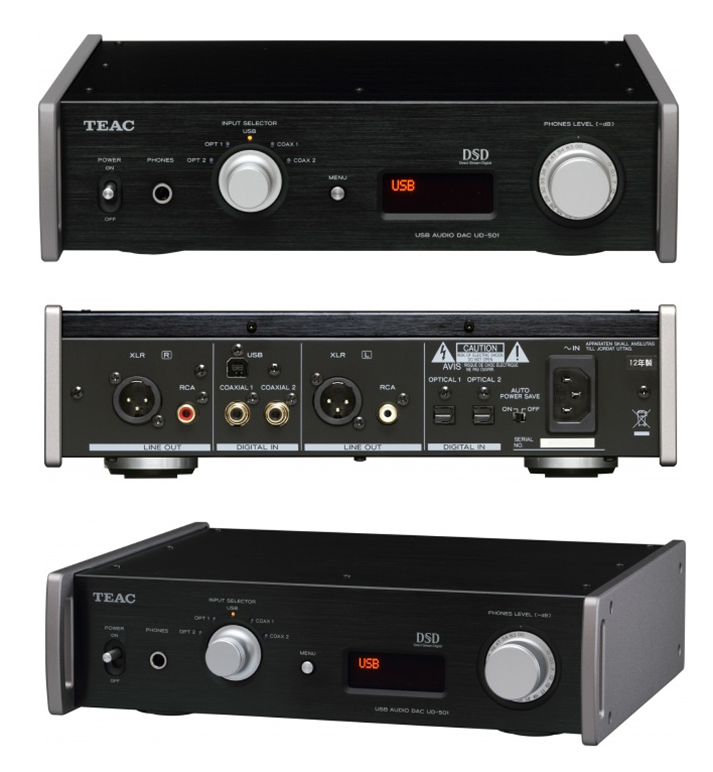 TEAC UD-501 Dual-Monaural PCM/DSD USB DAC (Black)