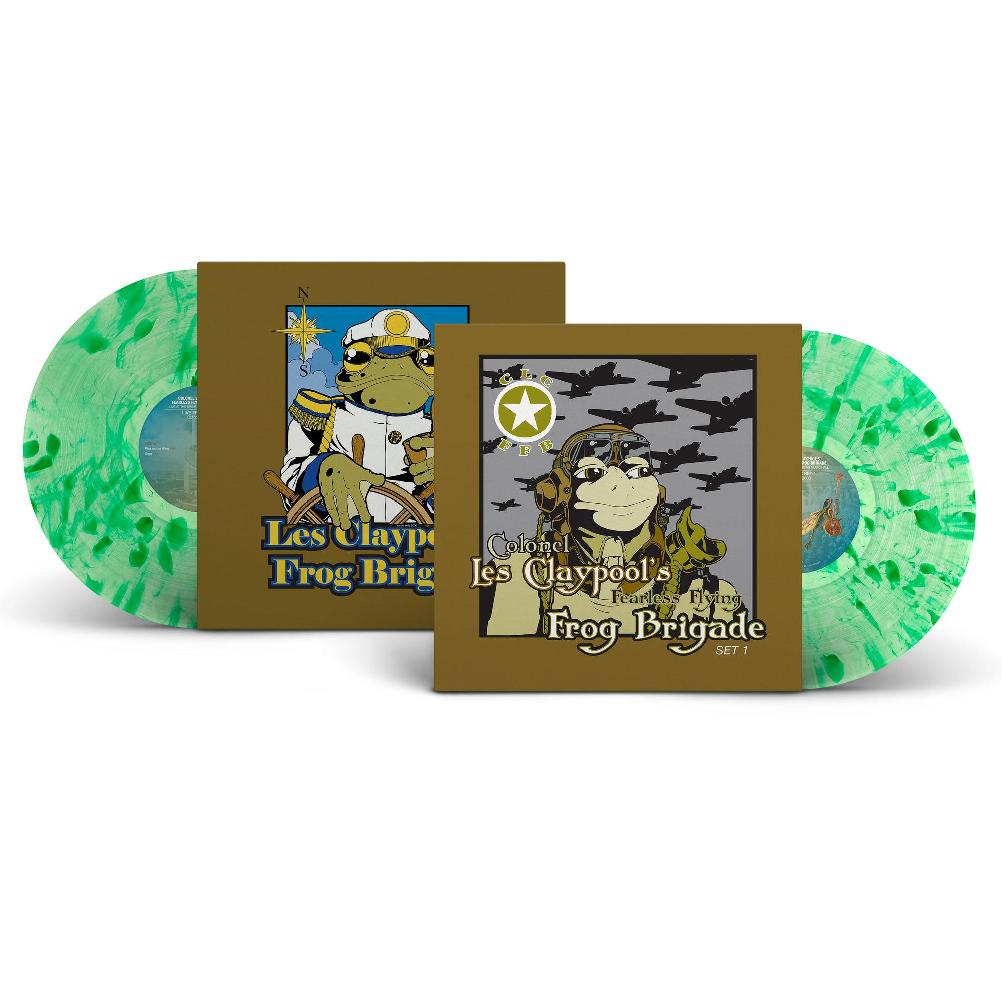 Les Claypool's Frog Brigade Live Frogs Set 1 & 2 3LP (Green