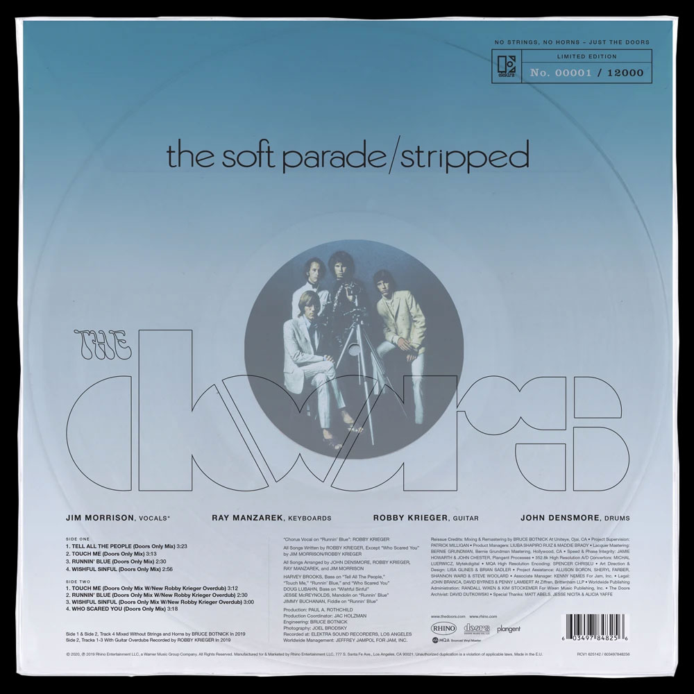 The Doors The Soft Parade: Stripped - Doors Only Mix Numbered