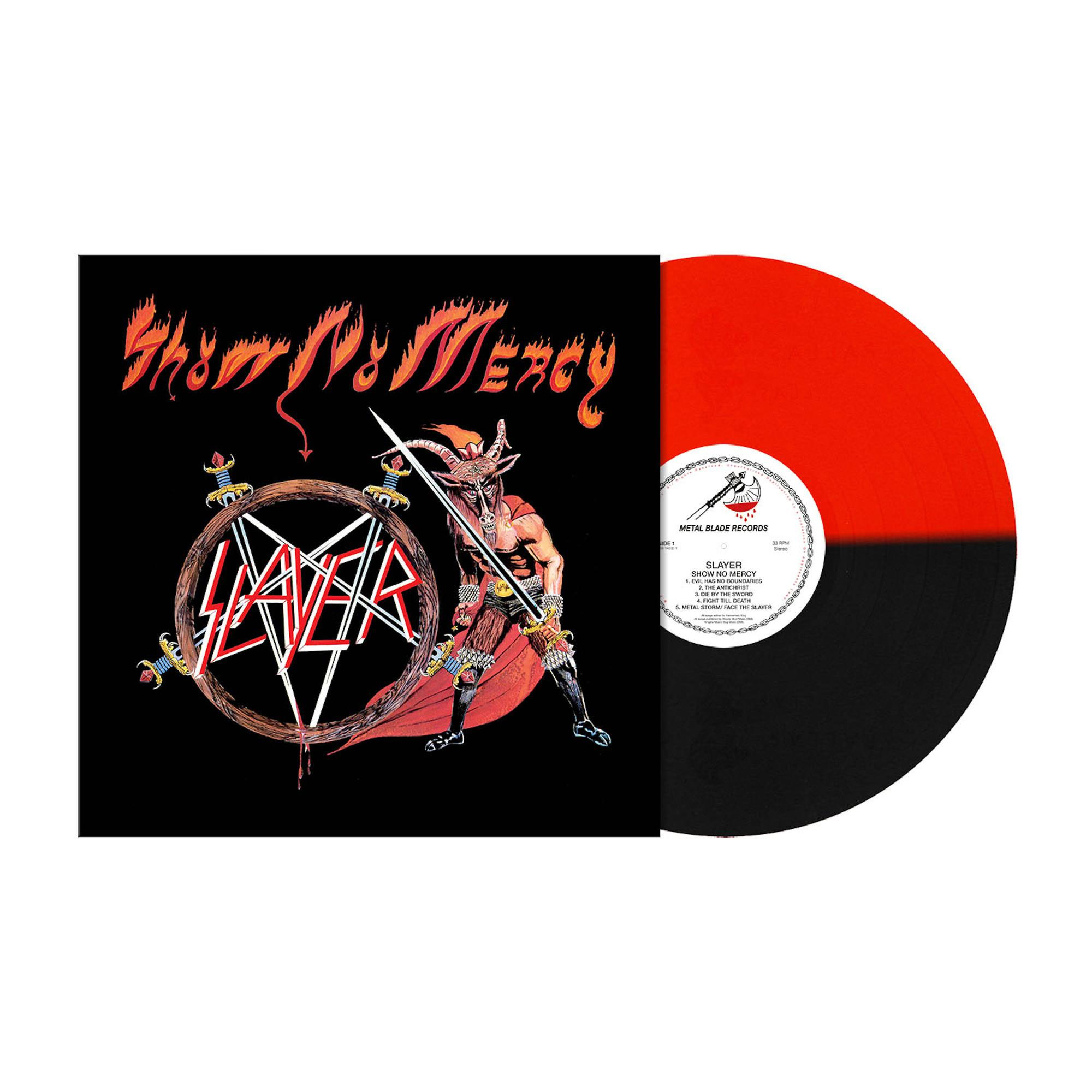 Slayer Show No Mercy LP (Transparent Red & Black Split Vinyl)