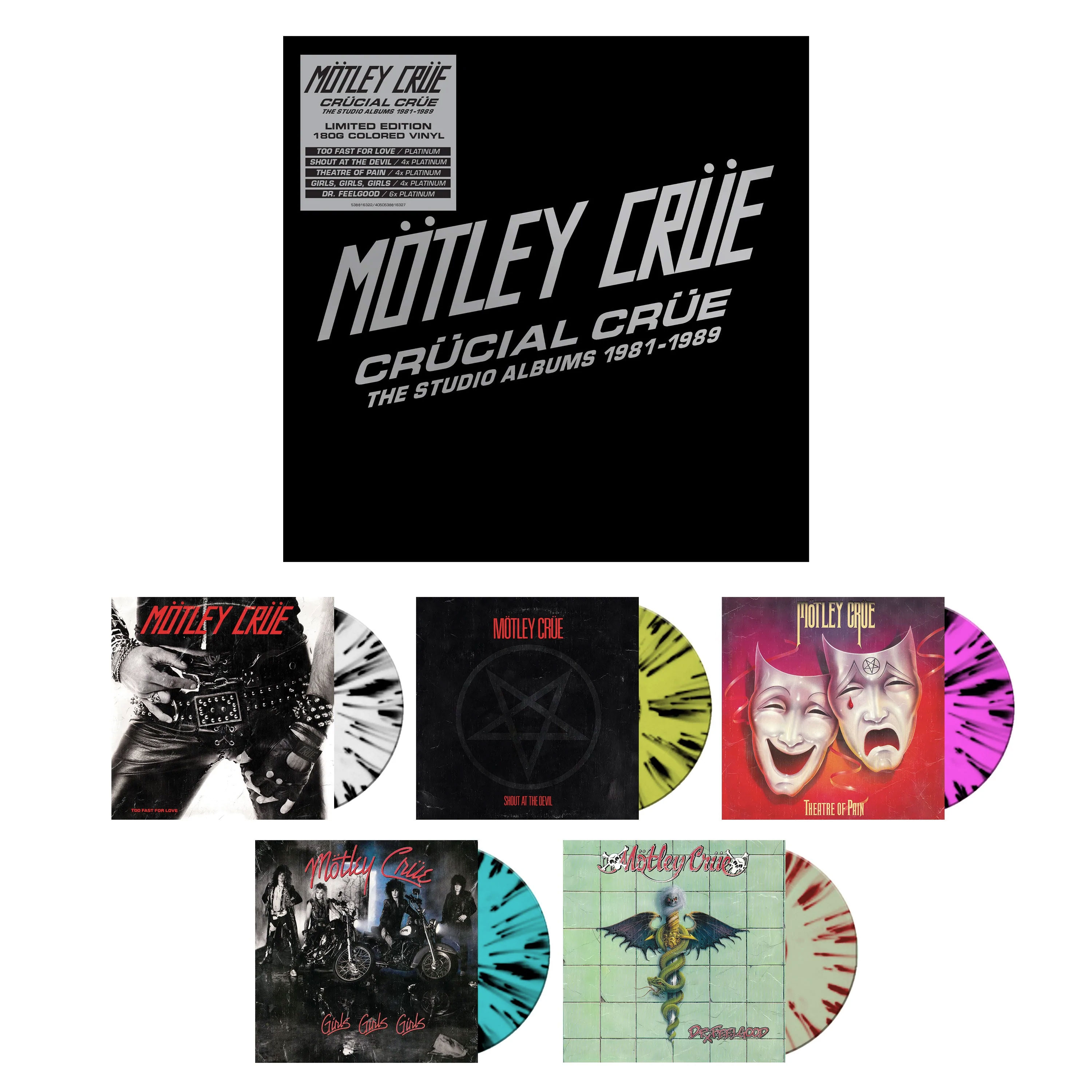 Motley Crue Crucial Crue - The Studio Albums 1981-1989 180g 5LP