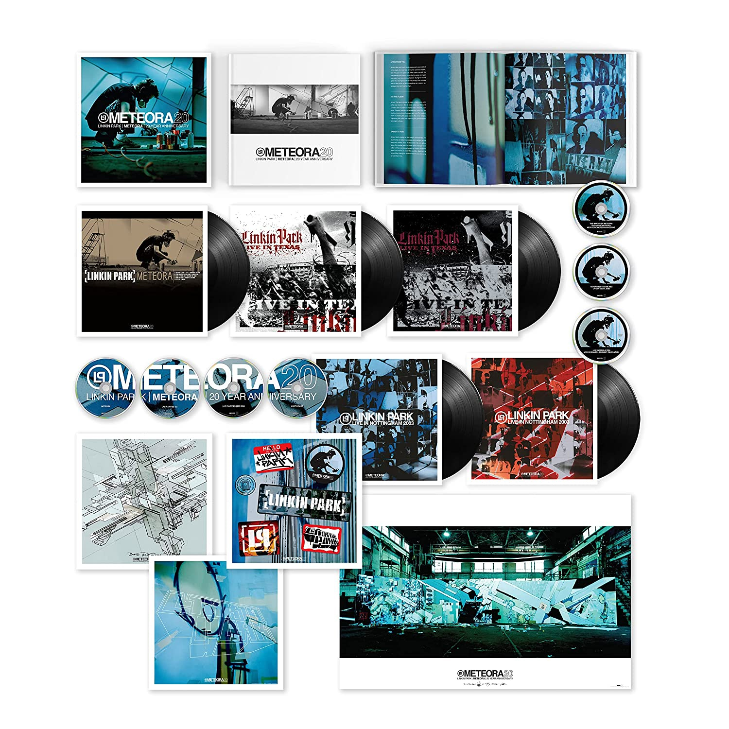 Linkin Park Meteora 20th Anniversary Edition Super Deluxe 5LP, 4CD & 3DVD  Box Set