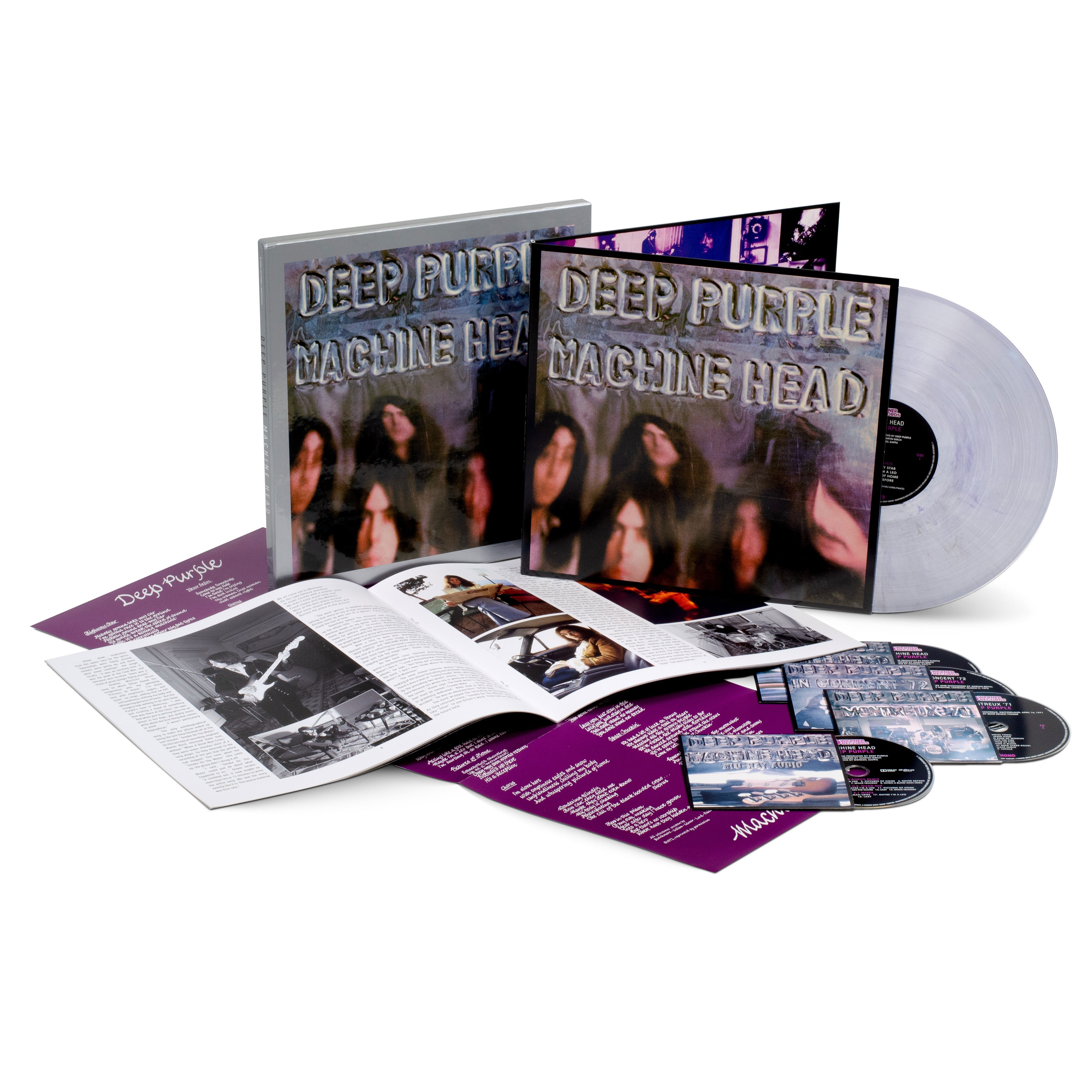 Deep Purple Machine Head (Super Deluxe Edition) LP, 3CD & Blu-Ray Audio Box  Set (Purple Smoke Vinyl)