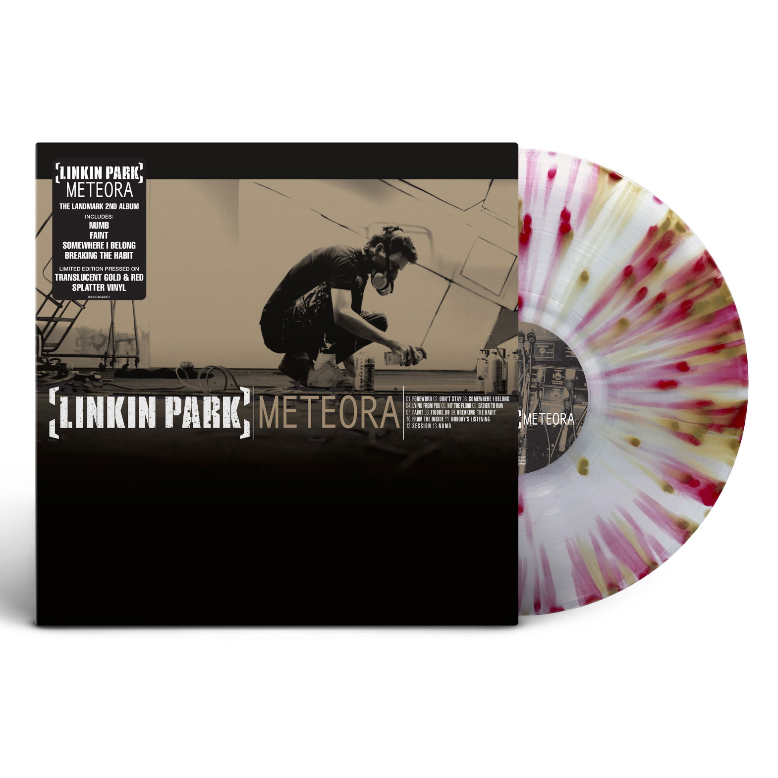 Linkin Park Meteora LP (Translucent Gold & Red Splatter Vinyl)