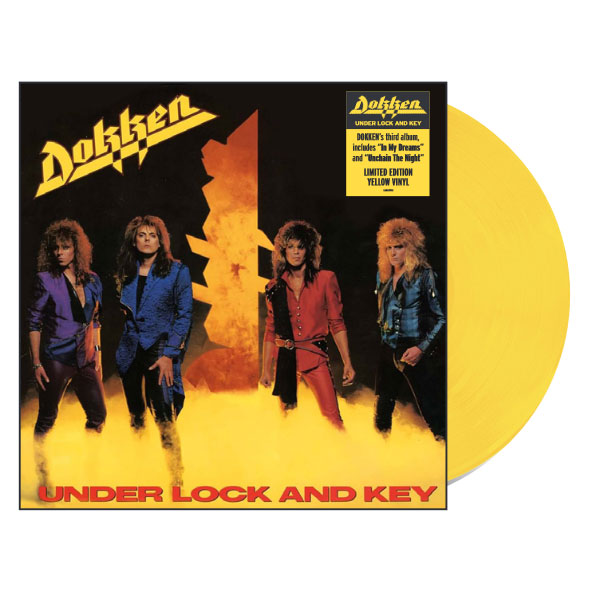 DOKKEN　Under Loch And Keyドッケン Dokken Under Lock and Key LP (Yellow Vinyl)