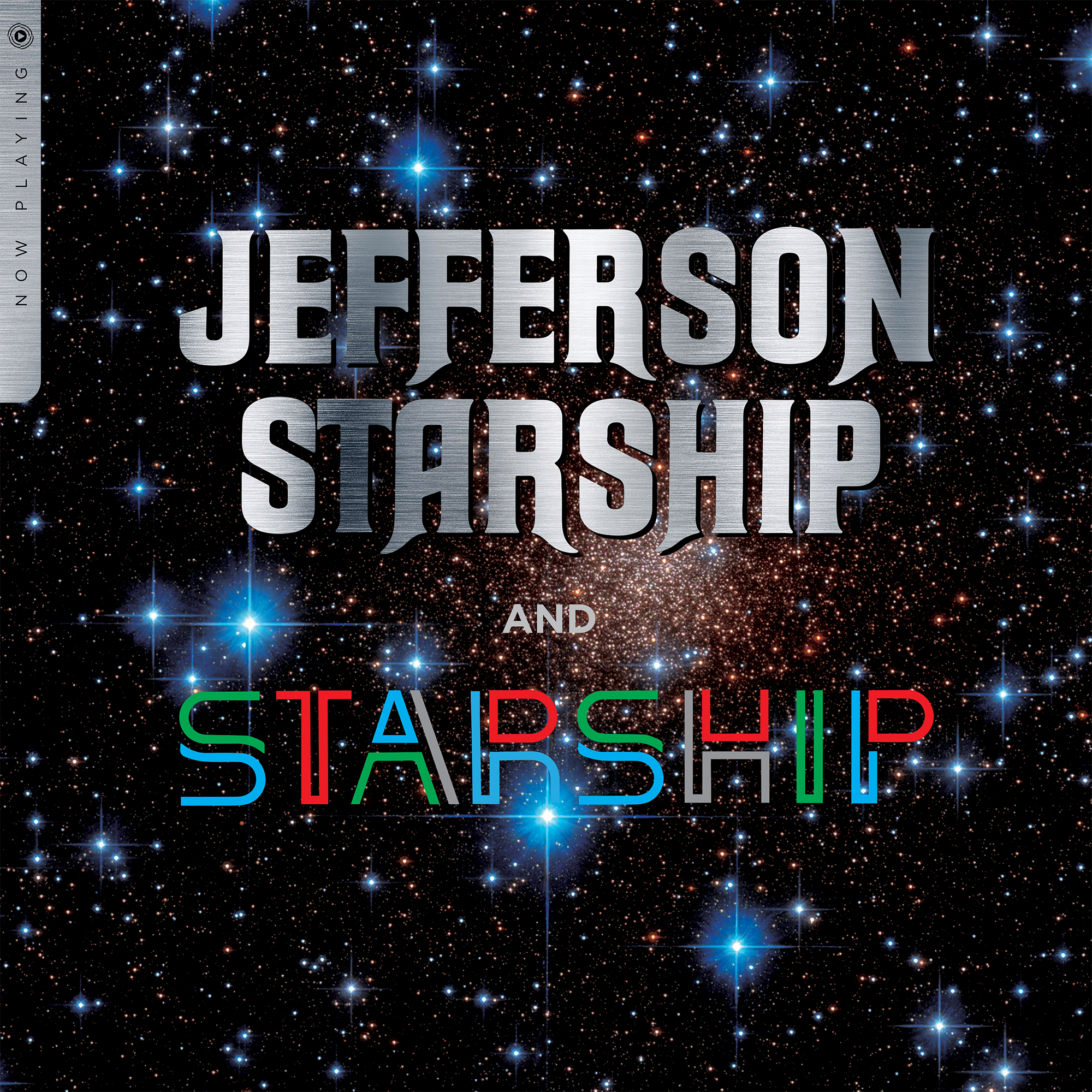 Jefferson Starship and Starship Now Playing LP (Transparent Cobalt