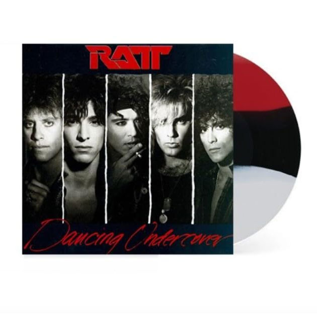 RATT Dancing Undercover 国内盤 LP 帯 P13388 Ratt Dancing Undercover LP (Red, Black & White Stripe Vinyl)