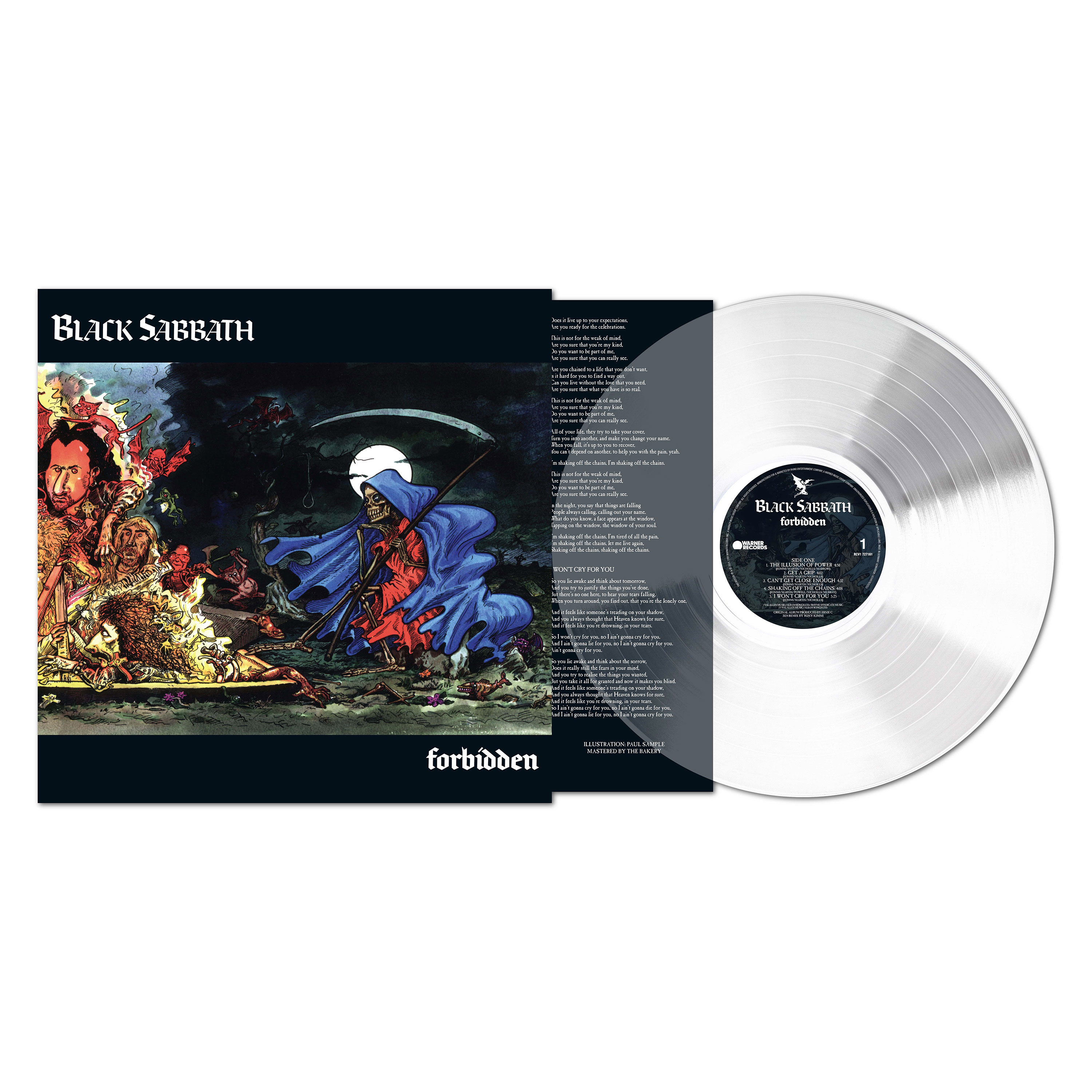 Black Sabbath Forbidden LP (Clear Vinyl)